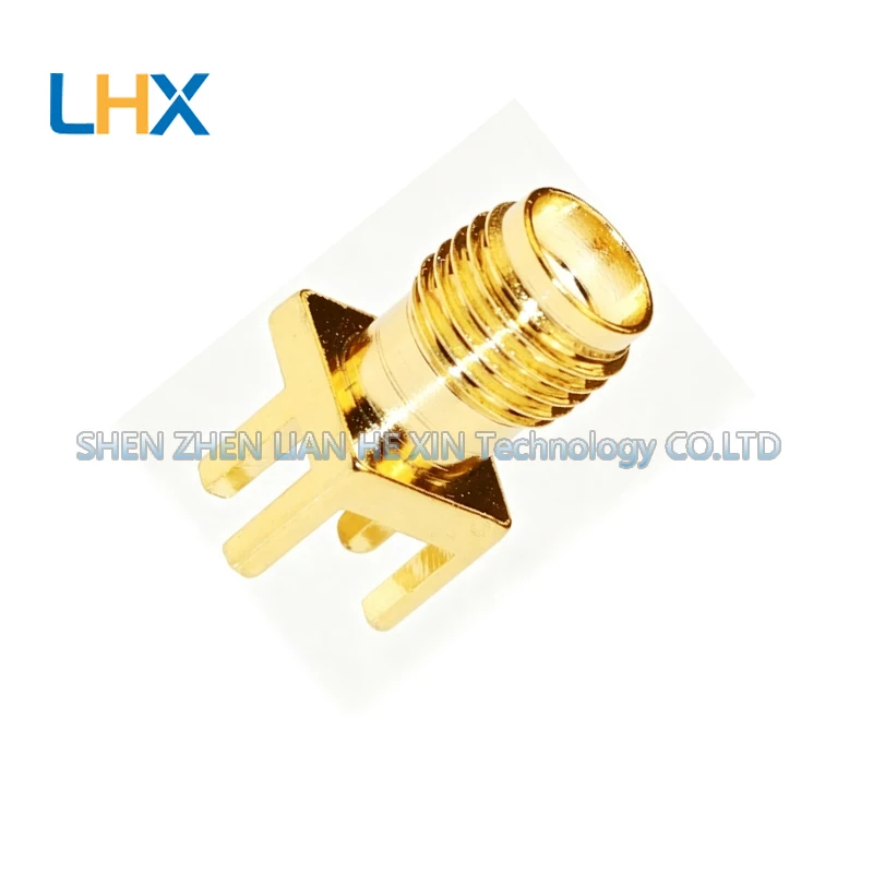 10pcs SMA-KE type connector with external screw and internal hole for soldering PCB board for RF connection with 2.0MM spacin