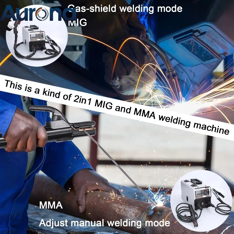 【Industrial】120A 2 In 1  MMA Welder Portable IGBT Inverter CO2 Gasless Welding Machine 5000+ Sold 4.9 Rating