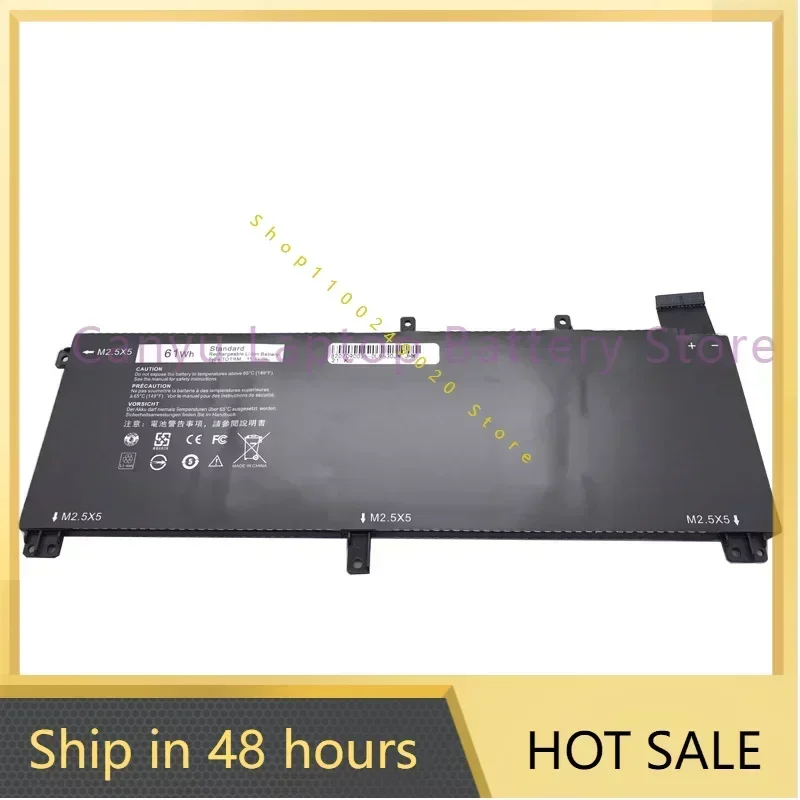 2024 New TOTRM  T0TRM  Battery For  XPS 15 9530 Precision M3800 With 2.5