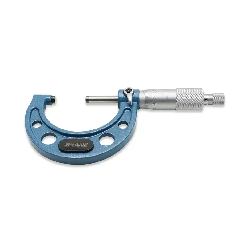 SHAHE High Quality Metric Micrometer 0.01 mm Blue Outside Micrometer 0.01 mm Caliper Measuring Tools