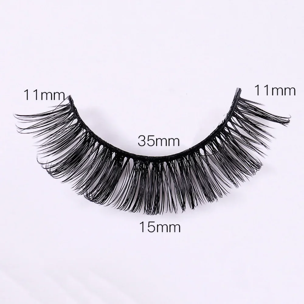 4 Pairs Russian Strip Lashes DD Curl Lashes Faux Mink Lashes 3D Mink Eyelashes Reusable Fluffy False  russian extensions