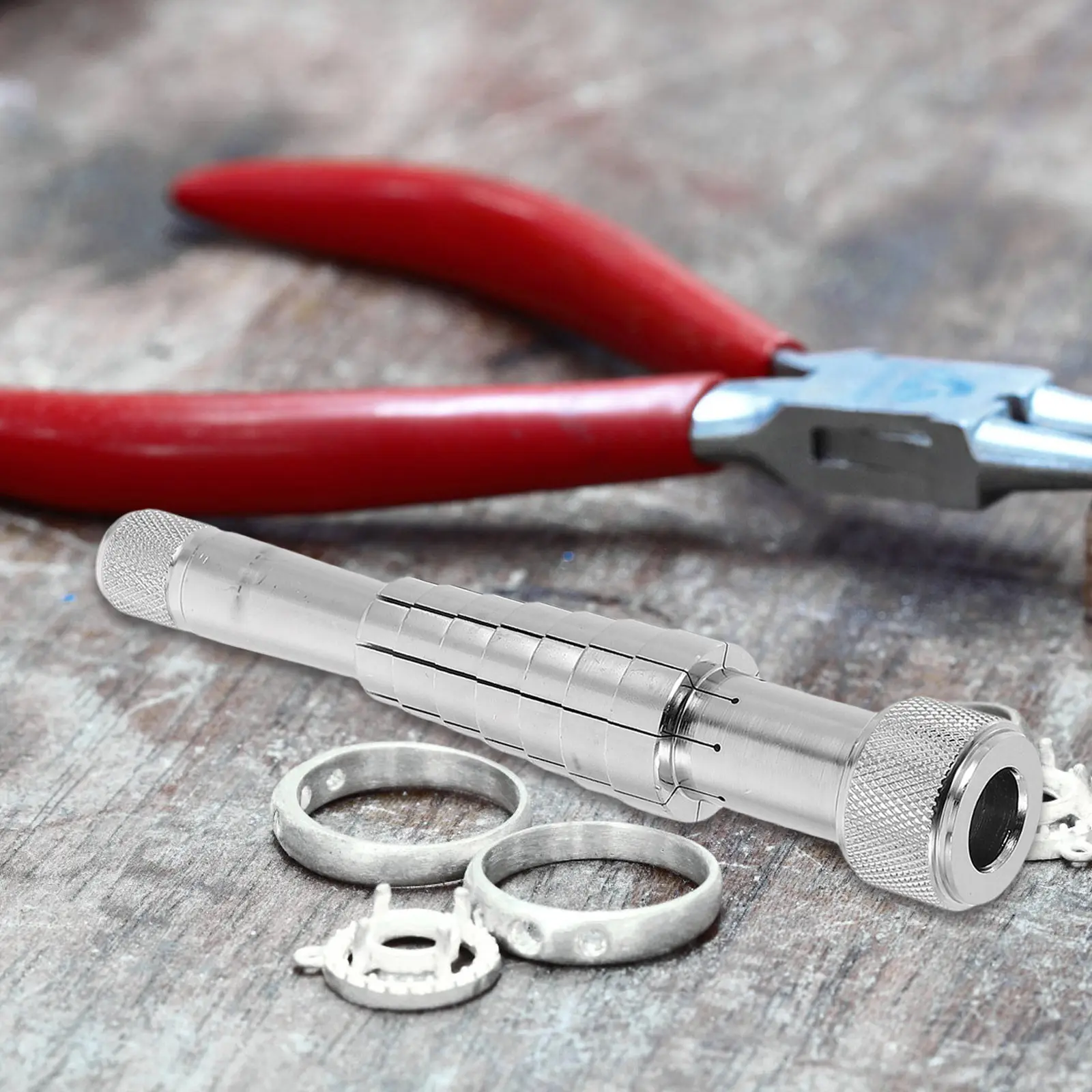 

1Set Ring Enlarger Adjustable Sizing Tool for 17-24mm Rings Jewelry Resizing Repair DIY Professional Use Portable Ring Sizer