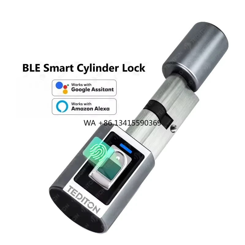 

Tediton Adjustable Lock Cylinder Waterproof IP65 European Lock TTlock APP Cylinder Smart Lock