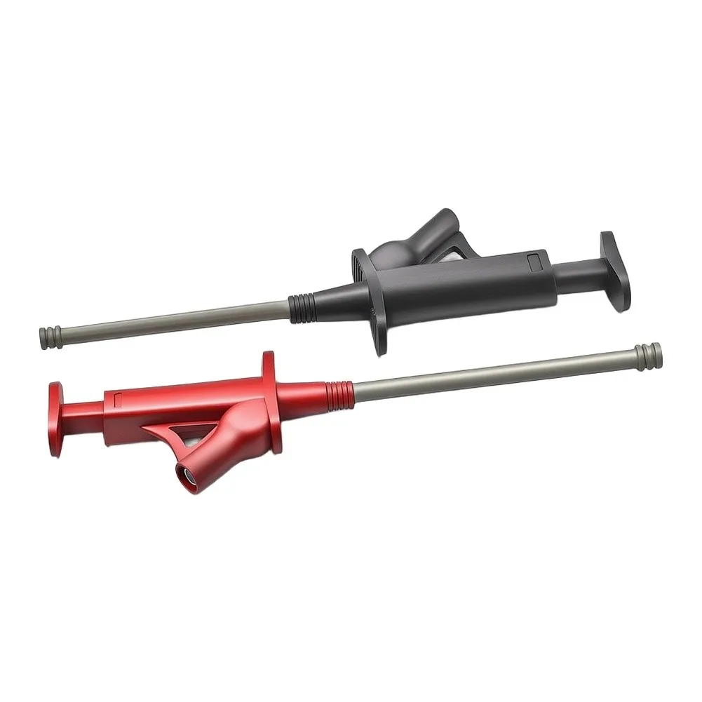 P30042 Test Hook Clip With 4mm Banana Insert For Electrical Multimeter Testing Up To 1000V And 10A Gray Red Or Black