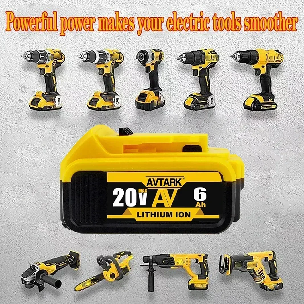 Оригинальный DCB200 20 В 8000 мАч для Dewalt DCB180 DCB181 DCB182 DCB201 DCB206 литий-ионный аккумулятор, прямая поставка производителя