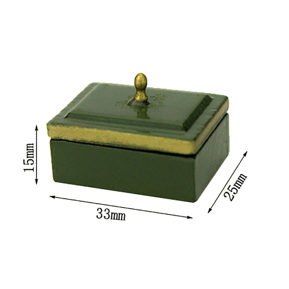 Accesorios en miniatura para casa de muñecas, Mini caja de costura, simulación de hilos de aguja, regla, modelo de juguete para decoración de casa de muñecas, 1/12