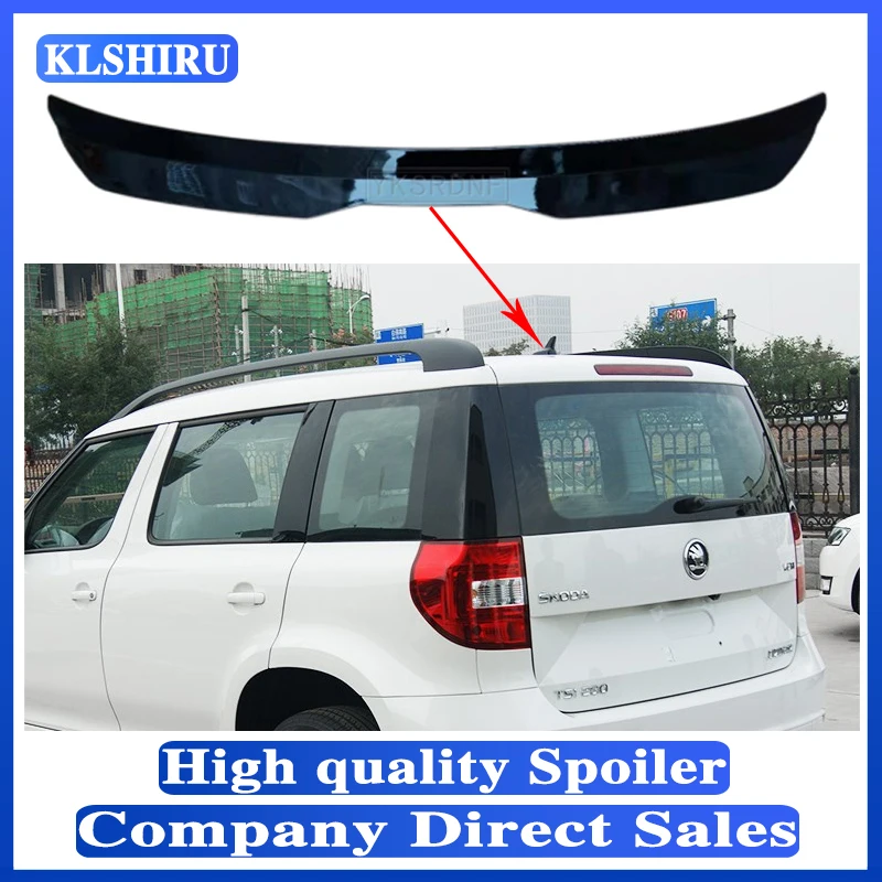 For Skoda Yeti 2014 2015 2016 2017 2018 2019 Rear Roof Lip ABS Car Tail Wing Side Spoiler