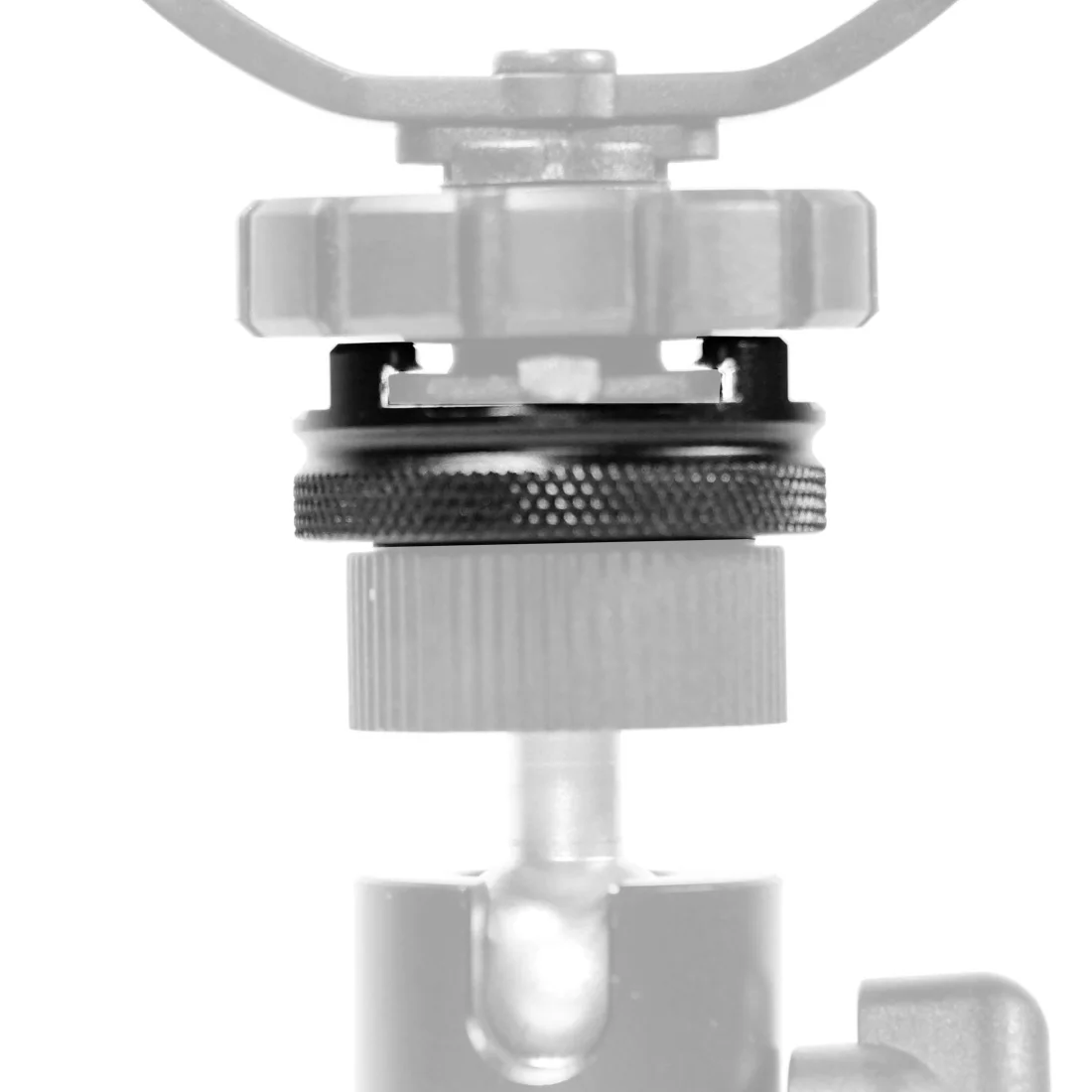 ホットコールドシューマウントアダプター 1/4インチ取り付けネジ付き DSLRカメラケージリグビデオフラッシュライトマイクブラケットスタンドホルダー用