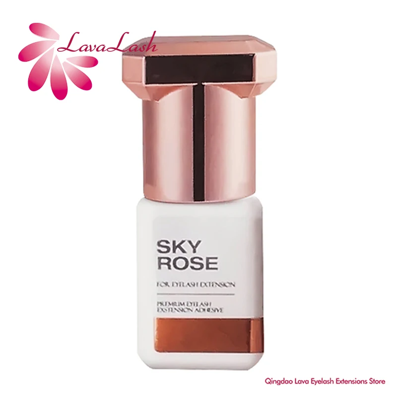 Sky-SKY Rose Glue para Extensões de Cílios, Secagem Rápida, Cola Falsa, Ferramentas de Maquiagem, Original da Coréia, Atacado, 1s, 5ml