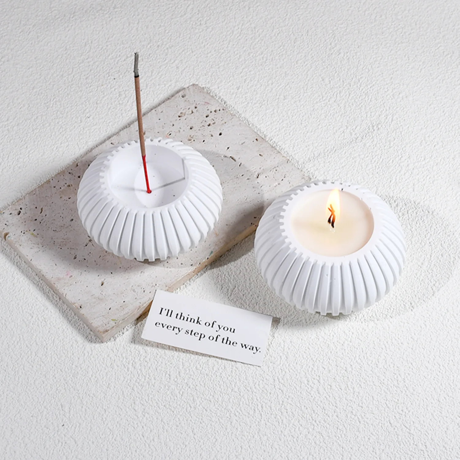 

2Pcs Making Silicone Mold Sphere Shape Durable Flexible Mold for DIY Resin Wax Holder Wax Candles Molds