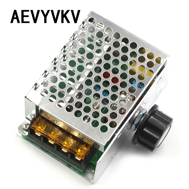 4000W 220V AC SCR Motor Speed Controller Module Voltage Regulator Temperature Dimmer for Electric Furnace Water Heater LED Light