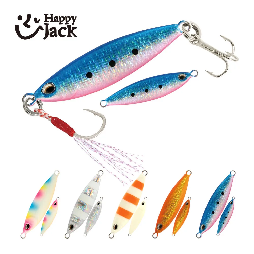 HAPPYJACK new Micro Metal Jig Fishing Lures 5g/10g/15g/20g Shore Casting Jigging Spoon mini jigs Saltwater Artificial Bait