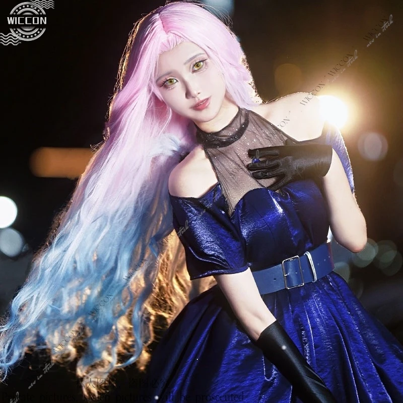 الغريبة كوس المرحلة ميزي تأثيري حلي شعر مستعار صخب فستان امرأة الكبار طفل دور اللعب المرحلة زي الزي اليومي حفلة الهالوين