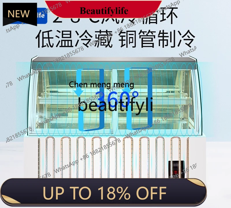 

a56 Bakery Front Open Cake Counter Style Air-Cooled Pastry Fruit Preservation Display Cabinet