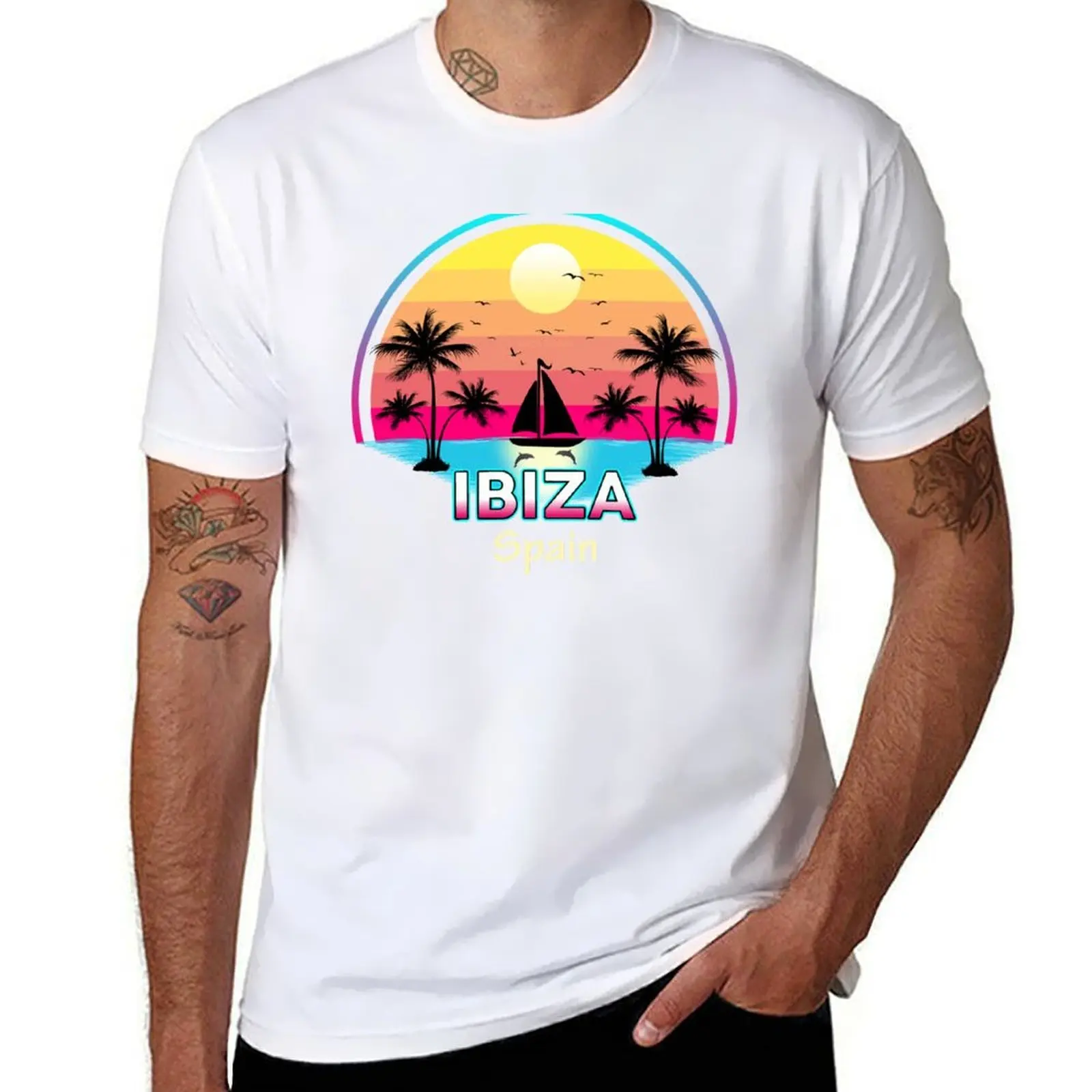 

Ibiza Spain Balearic Islands Summer Vacations T-Shirt graphic t shirts for man man graphic t shirt T-Shirt