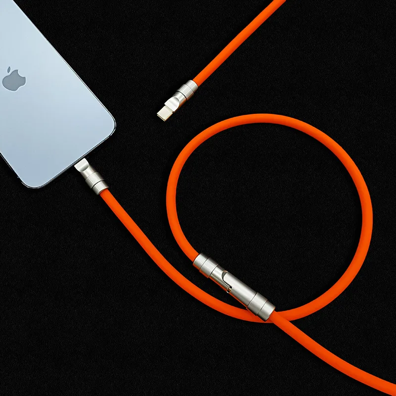 

Mobile Phone Silicone PD Type C Cable C To C 3M 2M 1M 100W Fast Charging Cable Liquid Quick Charge Usb Cable Usb C to C Charger