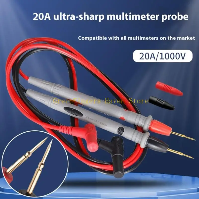 F68D Universal Multimeter Test Leads Probes Accuracy Tip for Pin LED Component Electrical Instrument