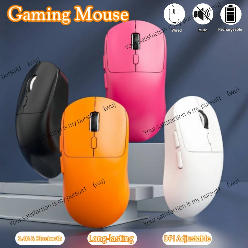 2.4G wireless mouse 6-button professional optical wireless 6400 dpi mouse rechargeable portable