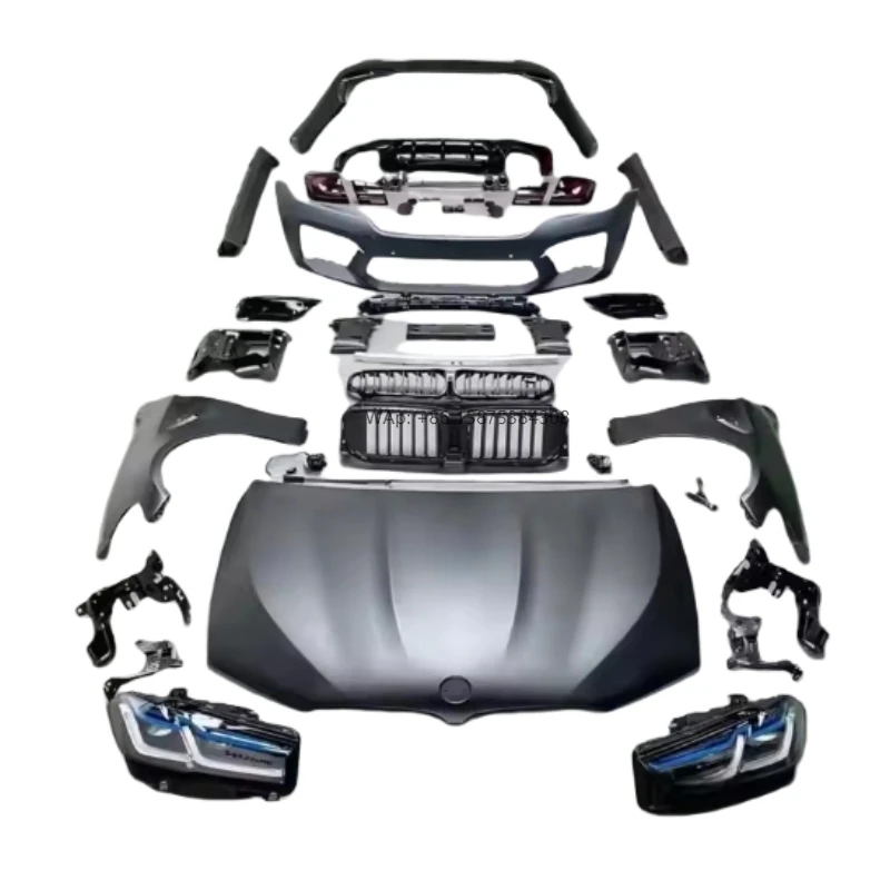 

Auto Parts for 5 Series F10 Front Rear Bumpers Fenders Side Skirts Bodykit M5 F10 F18 Upgraded to G30 G38 Widebody BodyKit