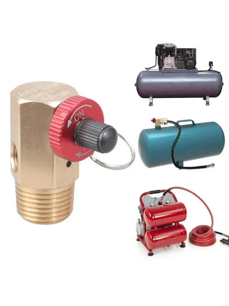 Brass Air Pumps Valves 1/2 NPT Pressure Release Fitting Corrosion Resistant Valves