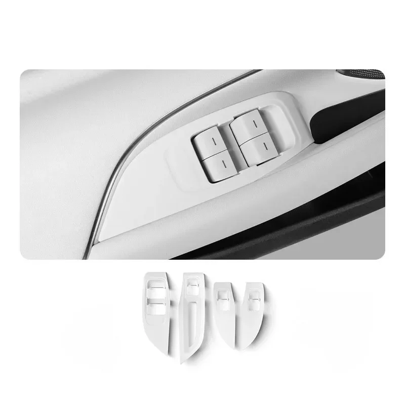 Window Button Frame Panel Protective Pad For Xiaomi SU7 2024 Car Styling Window Lifting Panel  Protective Sticker Accessories
