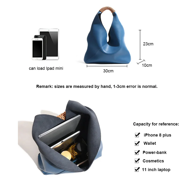 Women\'s Bag 2023 Trend Female Leather Armpit Bag Lady High Level Large Capacity Dumpling Tote Shoulder Pack Commuting Handbag