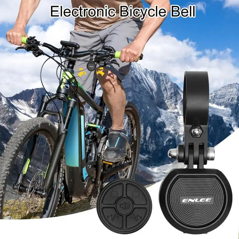 Alarma antirrobo para bicicleta de montaña y motocicleta, claxon inalámbrico portátil de 120dB, con vibración