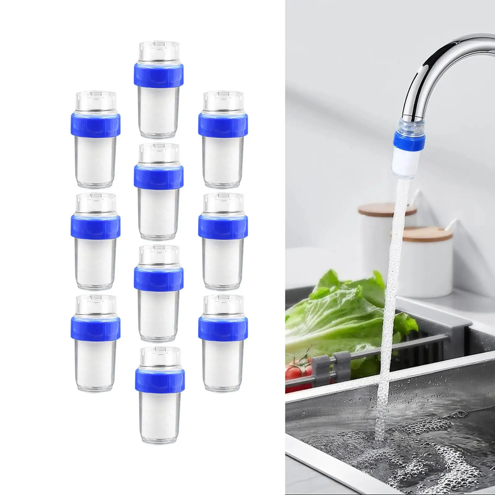 10 قطع الحمام صنبور تصفية دش العالمي سهلة التركيب صنبور اكسسوارات الحمام للمنزل الحمام المطبخ