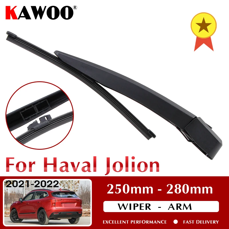 KAWOO Car Rear Wiper Blade Blades Back Window Wipers Arm For Haval Jolion 250mm 2021 2022 Auto Windscreen Blade