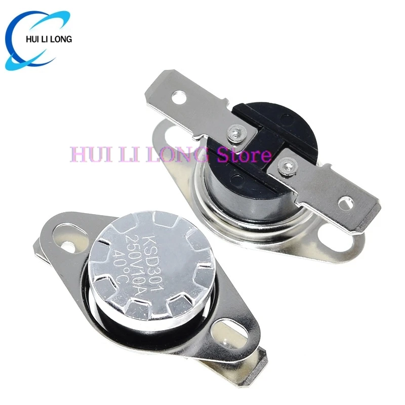 1/3PCS KSD301 250V 10A Normally Closed NC Temperature Thermal Control Switch DegC 40C-135C For Arduino