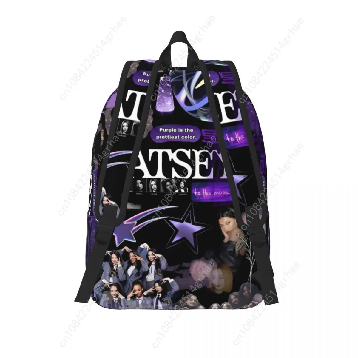 Katseye Fashion Backpack Sports High School Work Daypack untuk Pria Wanita Tas Bahu Laptop