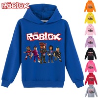 ROBLOX Costume Spring Boy Hoodie Kids Clothes Funny Hoodies for Teen Girls 2-14Y ROBLOX Baby Boys Sweatshirt Daily Necessities