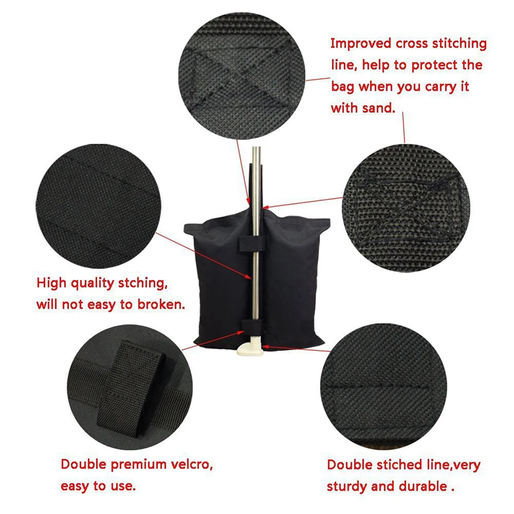 

4Pcs Portable Pavilion Weights Sandbags for Tent Stability in Outdoor Events