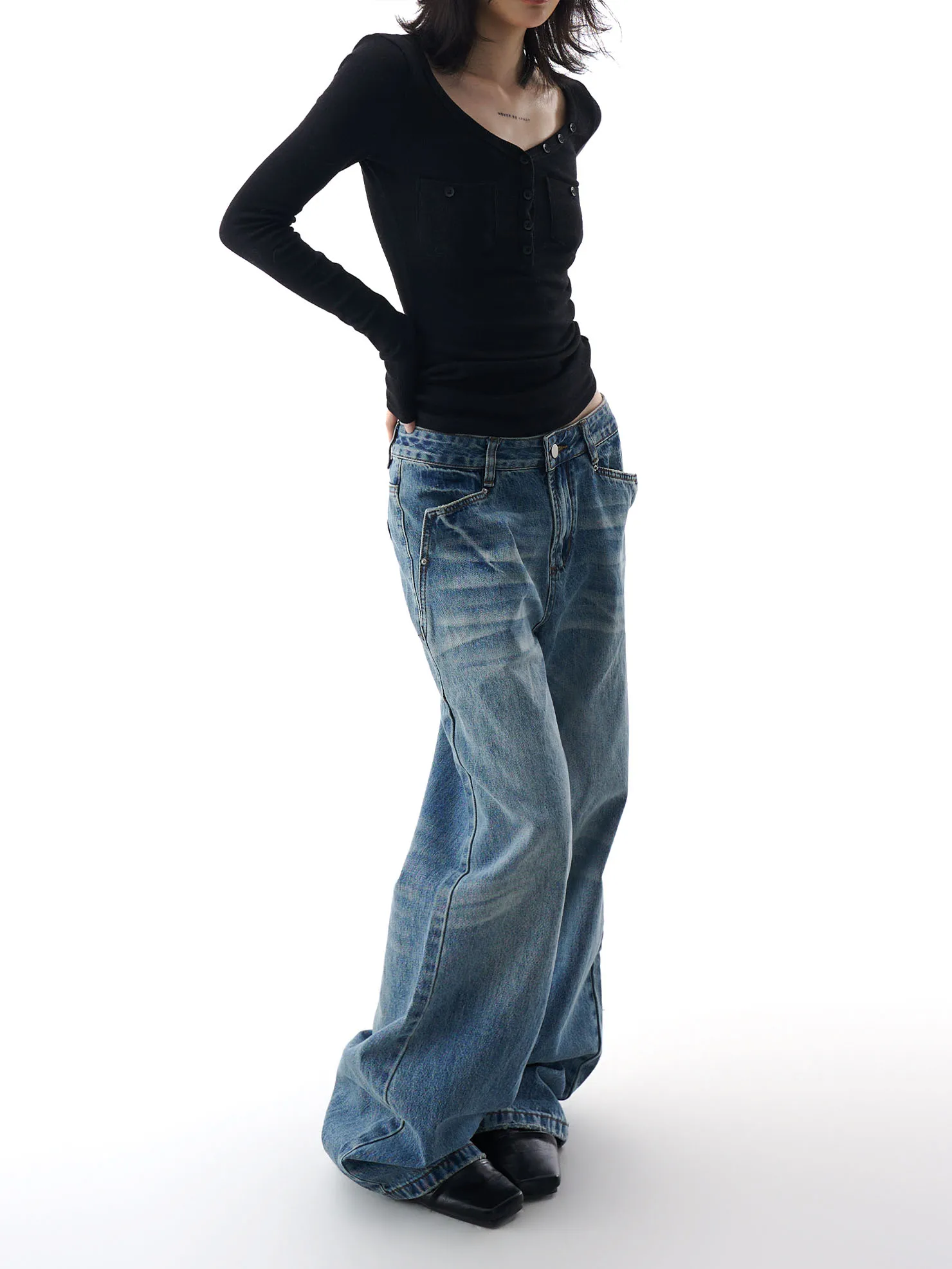 

Ретро-джинсы в американском стиле для женщин: прямые, широкие, повседневные, модные брюки. Новинка Весна 2026. Стильные женские джинсы.