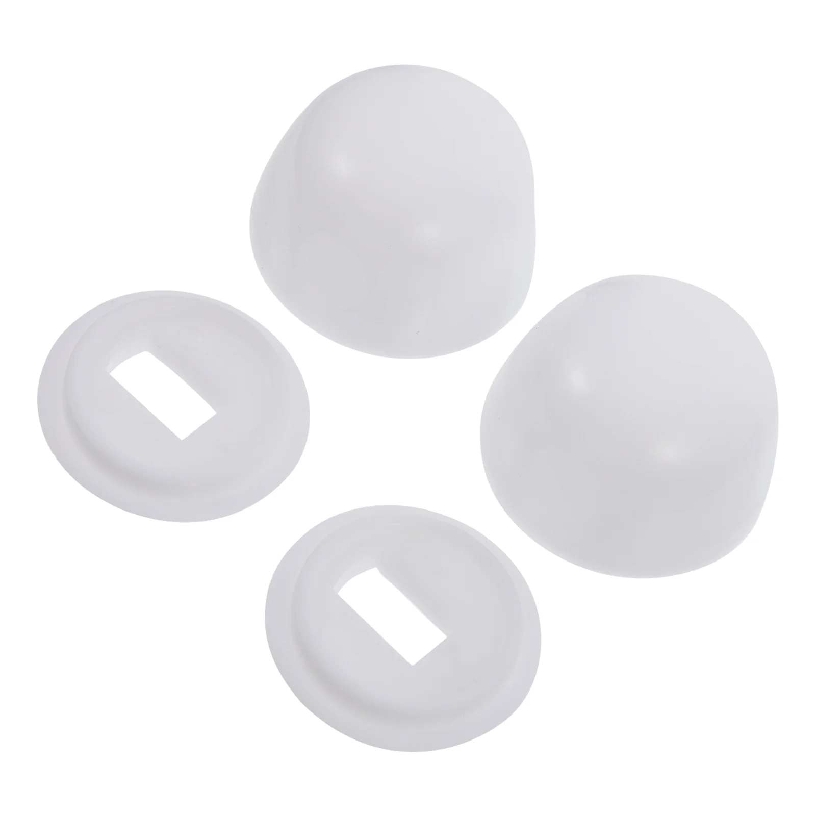 2Pair Universal Toilet Bolt Cover Durable Easy Install Conceal Fasteners Plastic Accessories Bolt Cap Plastic Accessories