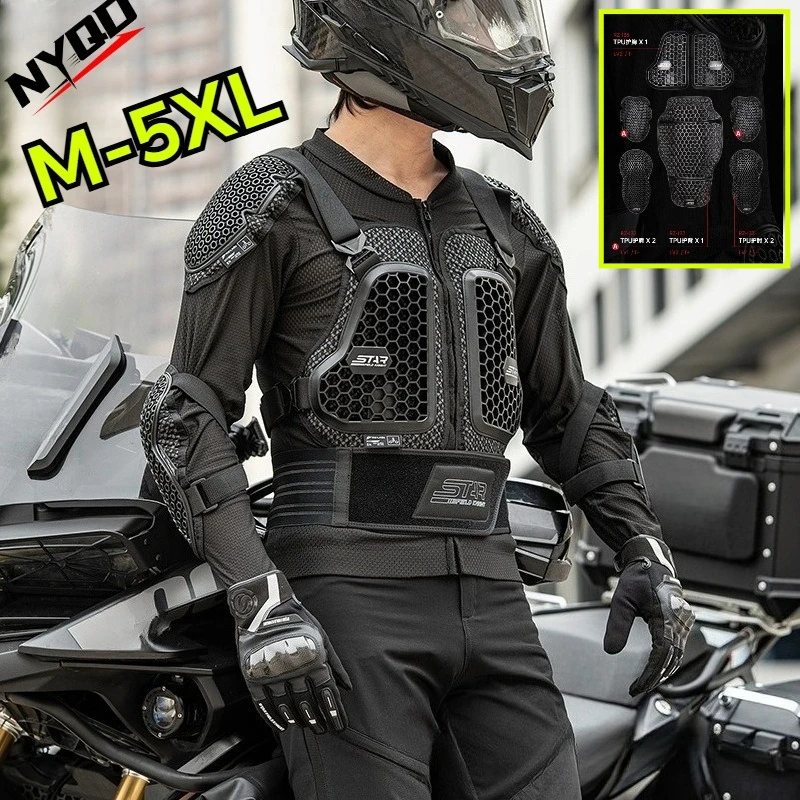 

Motorcycle Armor Jacket CE Level 2 , Men's Motorbike Riding Protective Gear Breathable Mesh Motocross Enduro Crash Protection