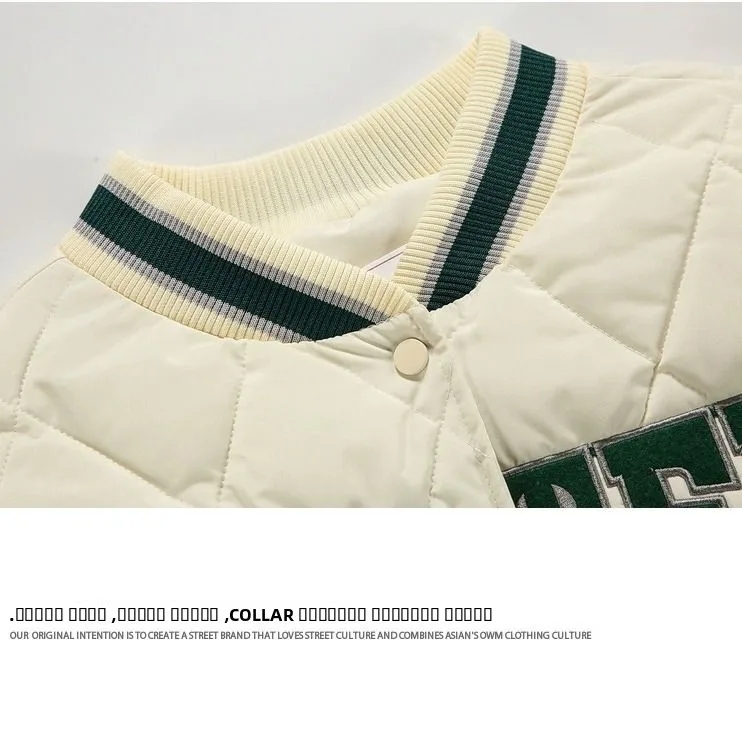 معطف شتوي للرجال من Thiened Fce مبطن بالخبز من القطن Jaet Faionable بسيط ياباني Sle للشباب كاجوال مناسب #4