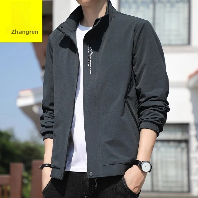 

Весенне-осенний новый Sle повседневный мужской джет модный бейсбольный orm irt украшение на молнии ветрозащитная полиэфирная ткань