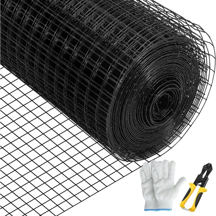 

Hardware Cloth 36 x 50' 1x1 Mesh Size Galvanized Steel Vinyl Coated 16 Gauge Chicken Wire Fencing w A Cutting Plier A Pair of
