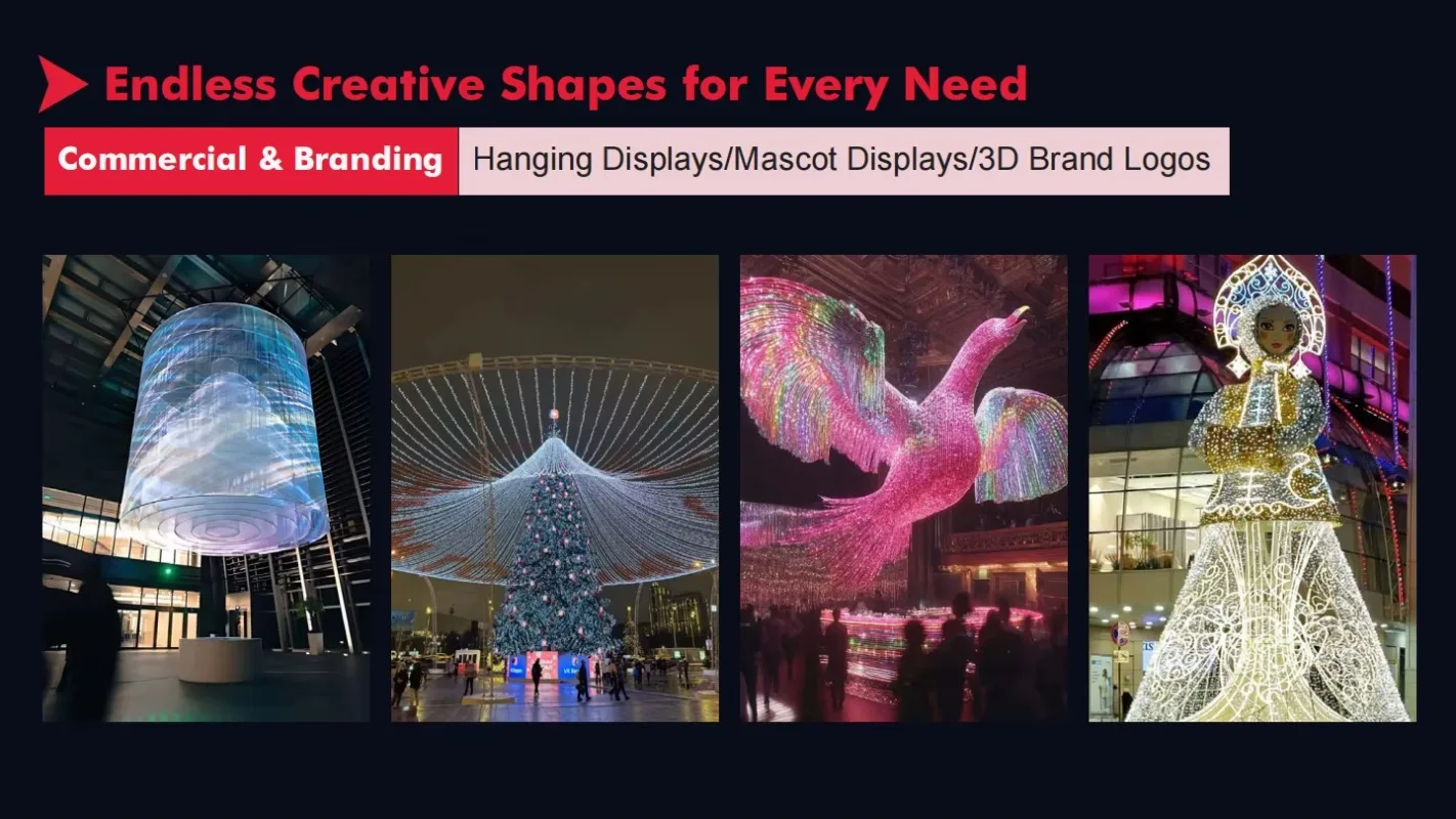 จอแสดงผล LED แบบลอยได้, จอแสดงผลแบบพรมวิเศษ, จอแสดงผลแบบผ้า