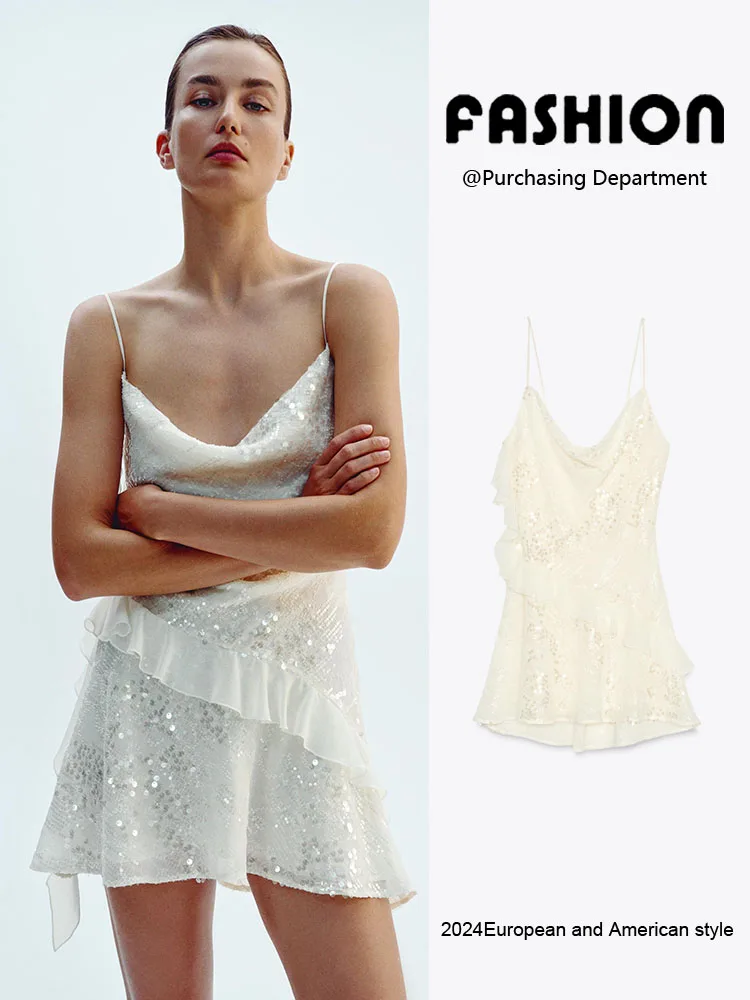 

Summer New Women's ort Strapl Beaded Dr Decorative Layered Design Bal Gown Ethnic Stage Costume Ladies Faion