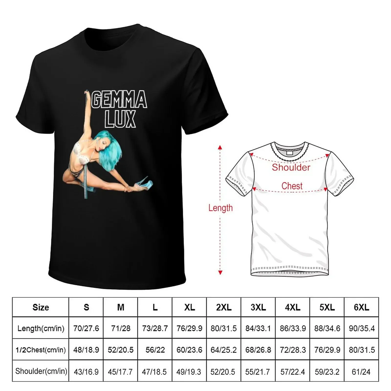 Gemma Lux Pole Dance Apparel T-Shirt oversizeds hippie clothes customizeds graphics black t shirts for men