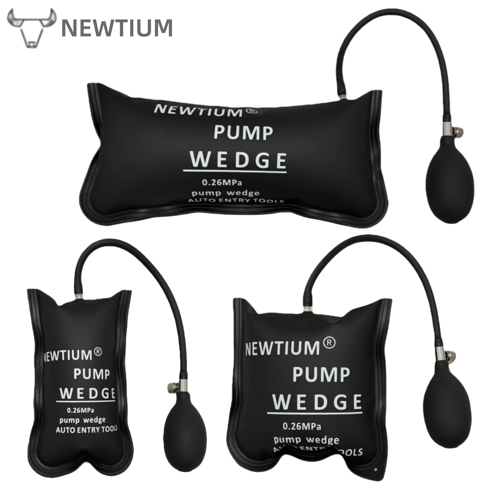 Air WedgeBag: Complete Heavy-Duty Alignment Kit | with Hand Pump & Inflatable Bags for Auto Body & Trim Work
