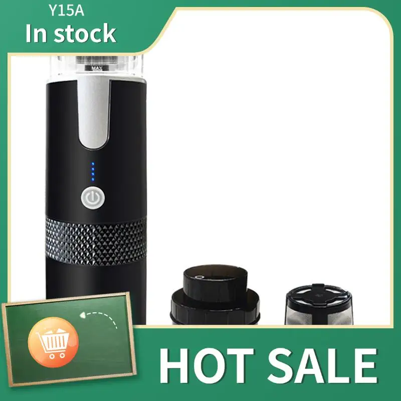 

Y15A 2X Wireless Electric Coffee Machine 1200Mah USB Rechargeable Outdoor Travel Car Home Portable Fully Automatic