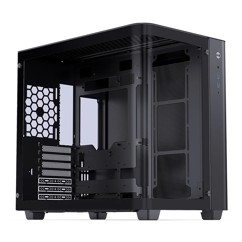 Imagem -04 - Jonsbo Case E-sports Transparente Chassis Desktop Curvo Vista Mar Quarto Lateral Duplo Refrigerador de Água 360 Interface Tipo-c Atx Tk3