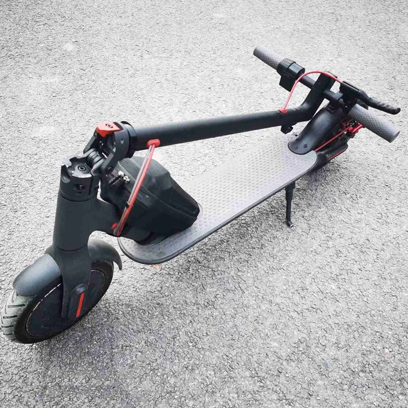 Scooter Fecho Guarda Anel com Nova Aviação Alumínio Folding Gancho, Tubo Frontal, Stem Folding Pack, Seguro Círculo