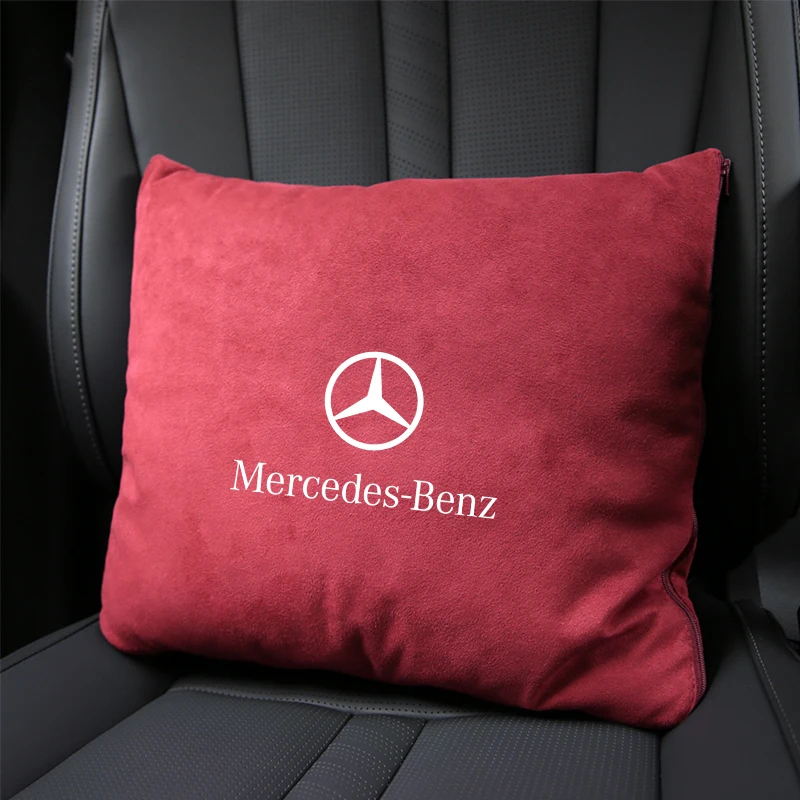 

Подушка для сиденья автомобиля Mercedes-Benz AMG GLE GLS CLS GLC CLA GLA GLK ML C197 R231 W167, защита для шеи и головы, поддержка плеча ремня безопасности