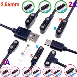1 3 5 20Pcs Magnetic Mating Charging Cable Smart 1 2A Pitch 2.54MM 2 3 4 Pin Male Female Pogo Pin Connector DC Power Solution