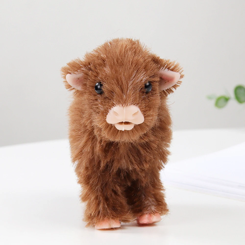 

Silicone Calves 5 Inch Mini Realistic Animals Doll Cute Soft Realistic Reborn Pets for Kids Daughter Son-Anti-Stress Toy Gifts