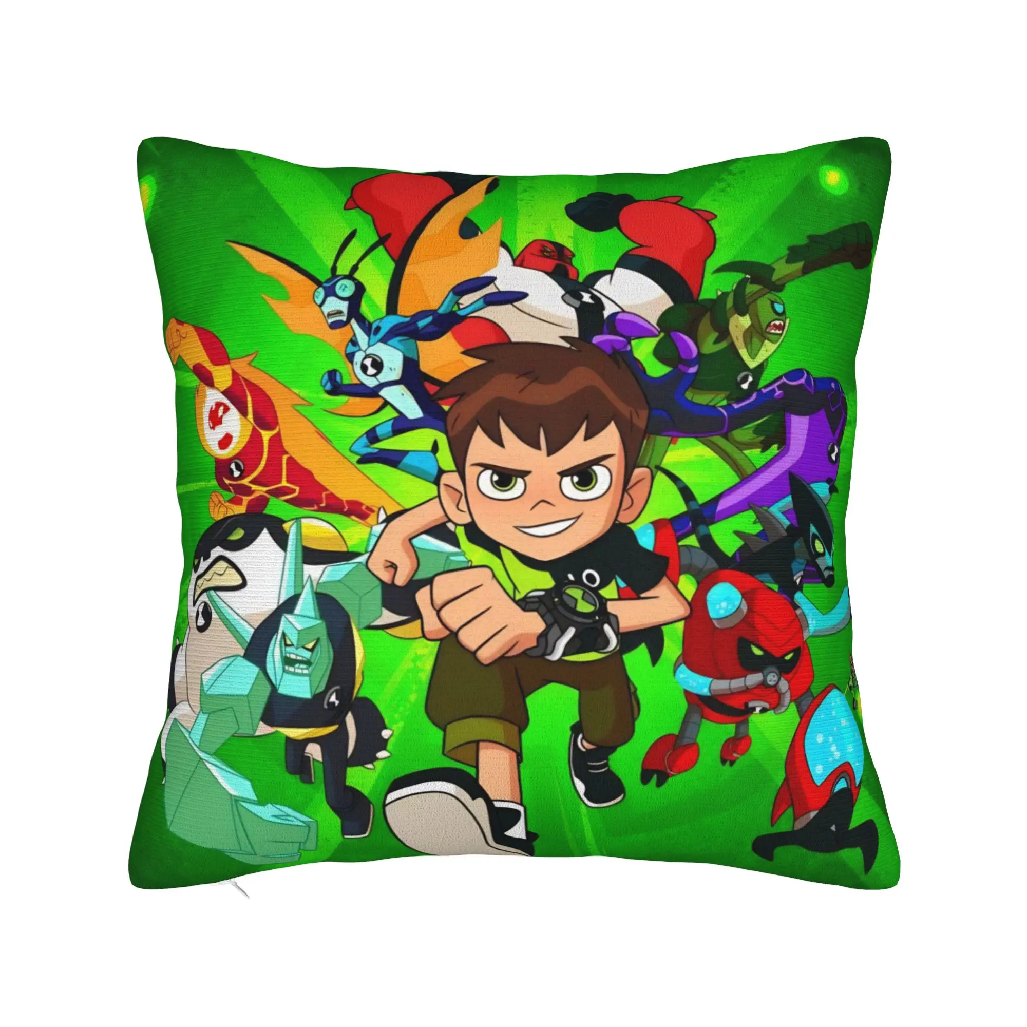 Ben 10 Anime Pillowcases Merchandise Printed Cushion Cover Gift  Throw Pillow Case Cover Living Room Multi Size